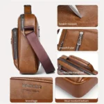 WEIXIER Men'S Genuine Laptop Briefcase - Image 8