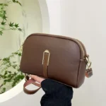 Minimalist Shell-Shaped Crossbody Bag - Image 2