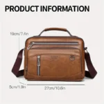 WEIXIER Men'S Genuine Laptop Briefcase - Image 2